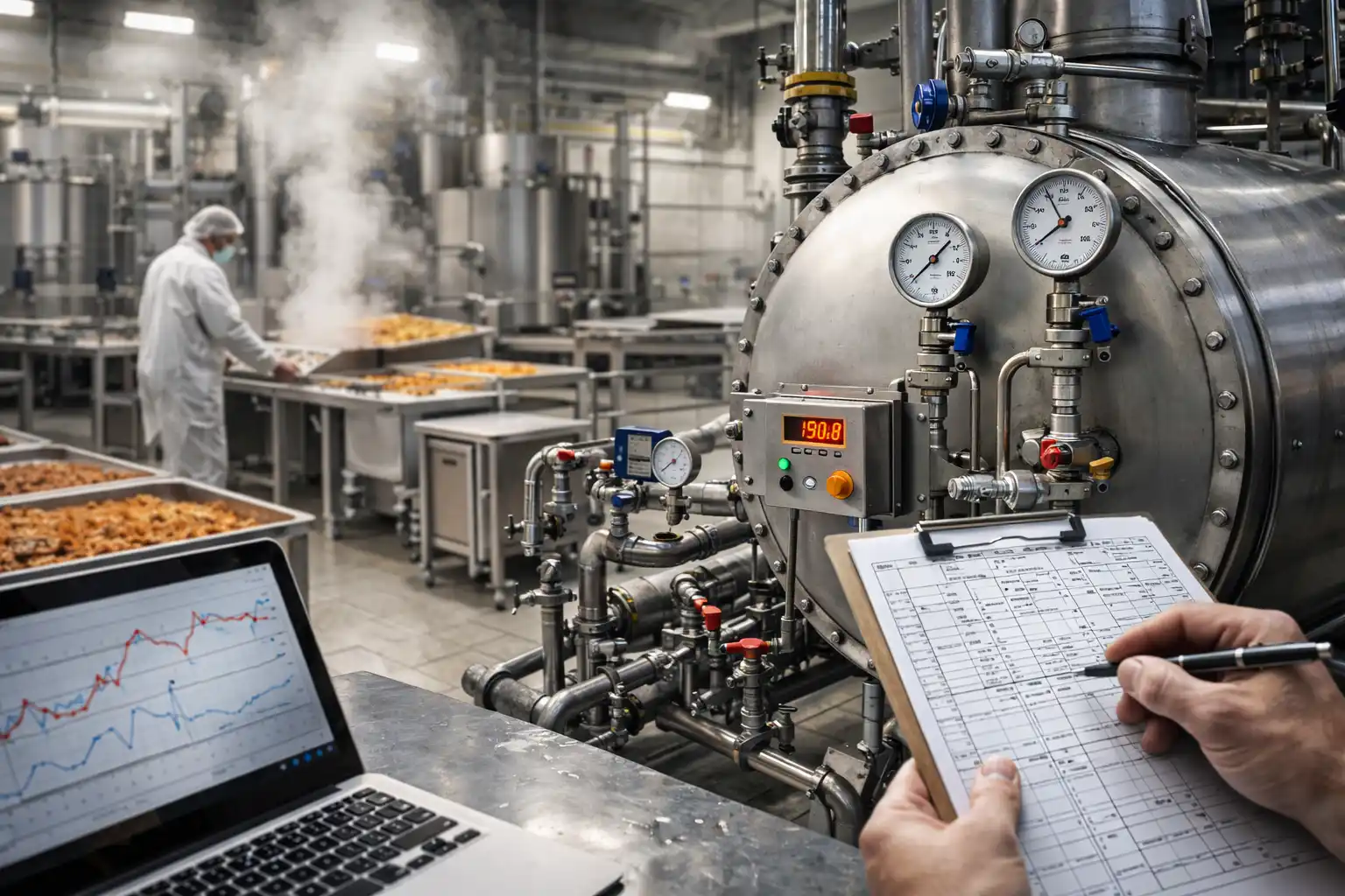 ارزیابی عملکرد دیگ‌های بخار کم‌فشار در صنایع غذایی