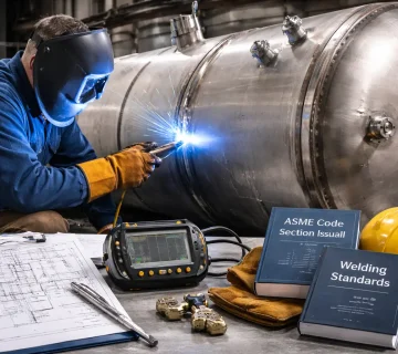 استانداردهای جوشکاری مخازن تحت فشار؛ راهنمای جامع فنی، ایمنی و الزامات بین‌المللی
