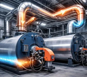 تاثیر طراحی مسیر دودکش بر راندمان حرارتی دیگ بخار