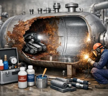 راهکارهای کاهش خوردگی داخلی مخازن تحت فشار