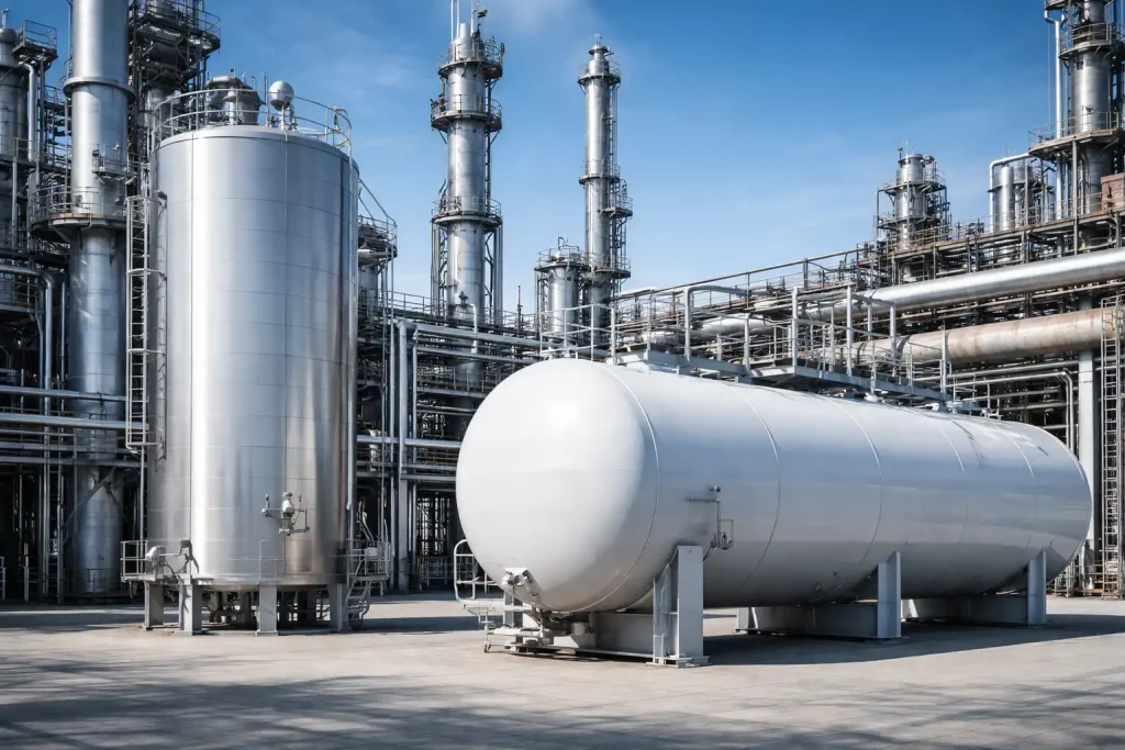 لرزه‌گیر فلزی آکاردئونی برای مخازن بخار و خطوط با فشار و دمای بالا