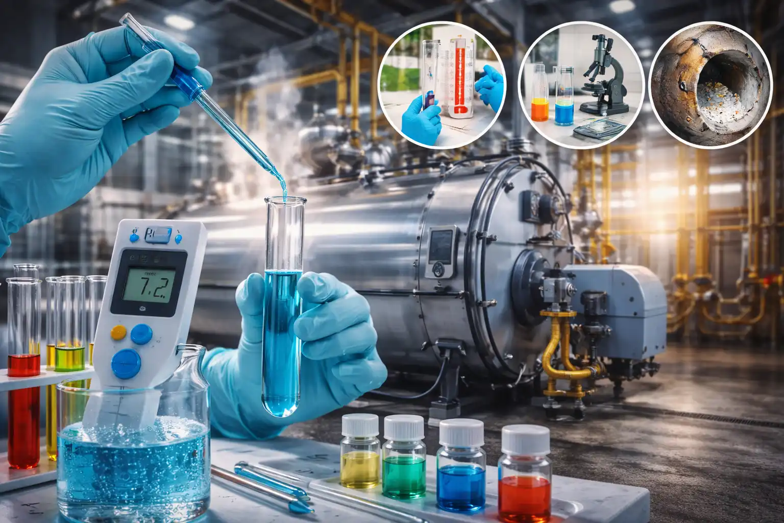 نقش آنالیز شیمیایی آب در افزایش طول عمر دیگ بخار